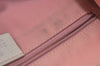 Authentic GUCCI Abbey Shoulder Hand Bag Purse GG Canvas Leather Pink L0553