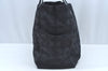 Authentic CHANEL New Travel Line Shoulder Tote Bag Nylon Leather Black L0554