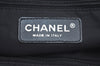 Authentic CHANEL New Travel Line Shoulder Tote Bag Nylon Leather Black L0554
