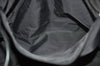 Authentic CHANEL New Travel Line Shoulder Tote Bag Nylon Leather Black L0554