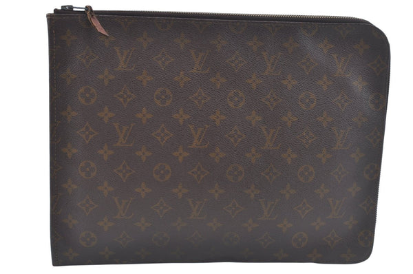 Authentic Louis Vuitton Monogram Poche Documents Document Case Old Model L0555