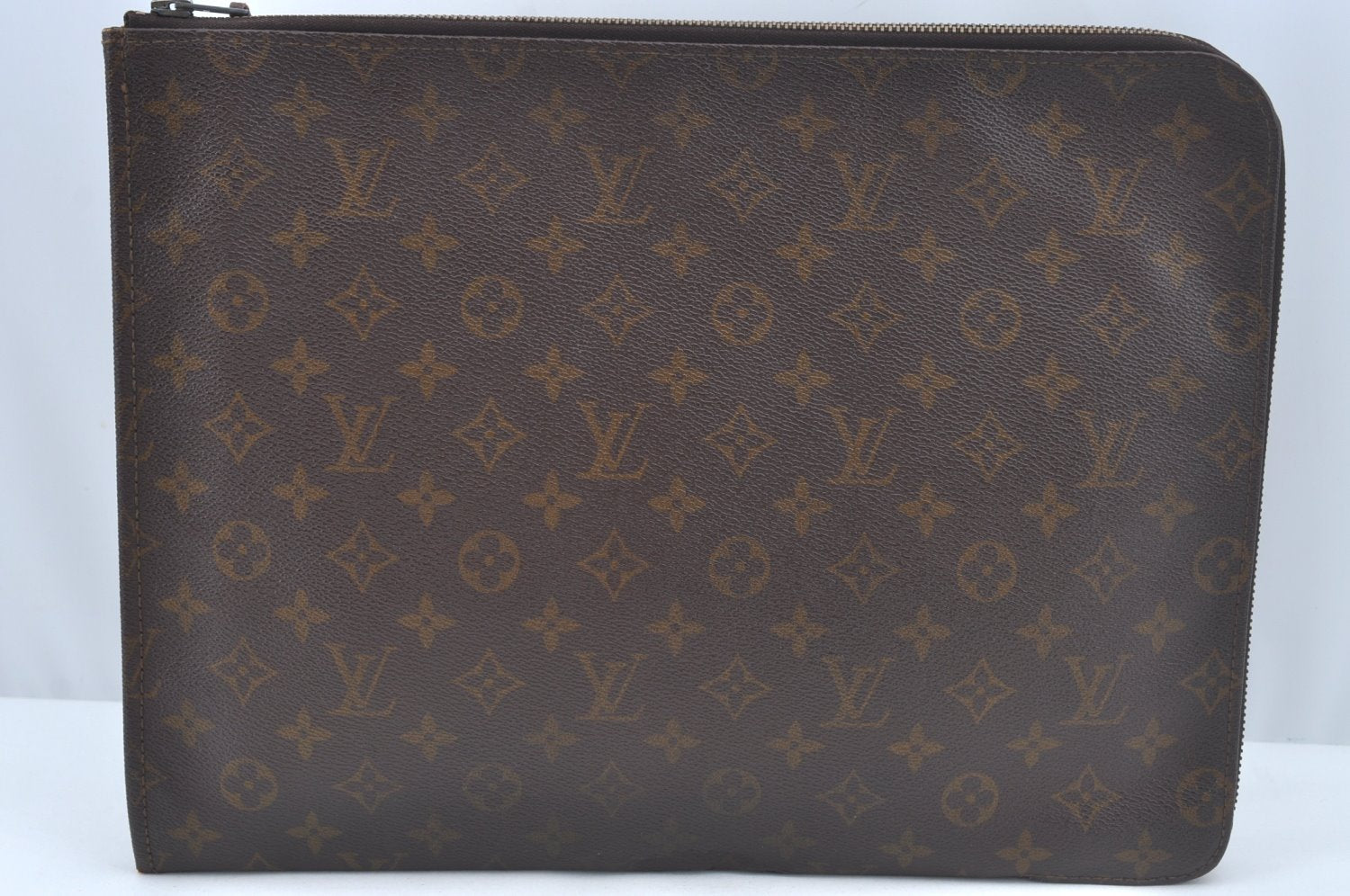 Authentic Louis Vuitton Monogram Poche Documents Document Case Old Model L0555