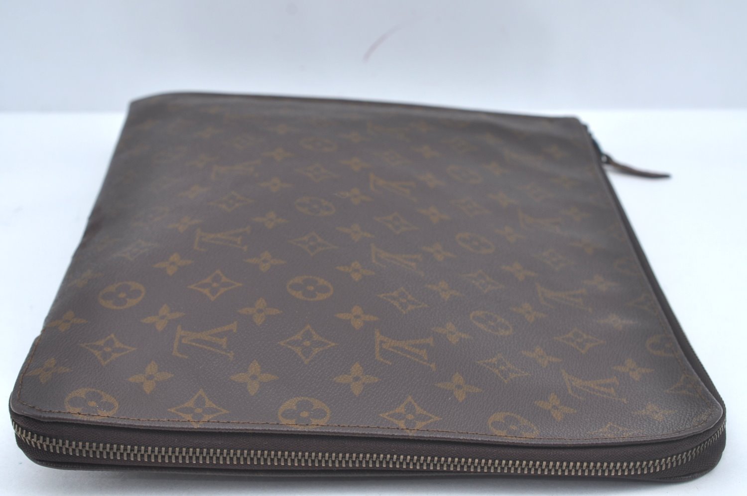 Authentic Louis Vuitton Monogram Poche Documents Document Case Old Model L0555