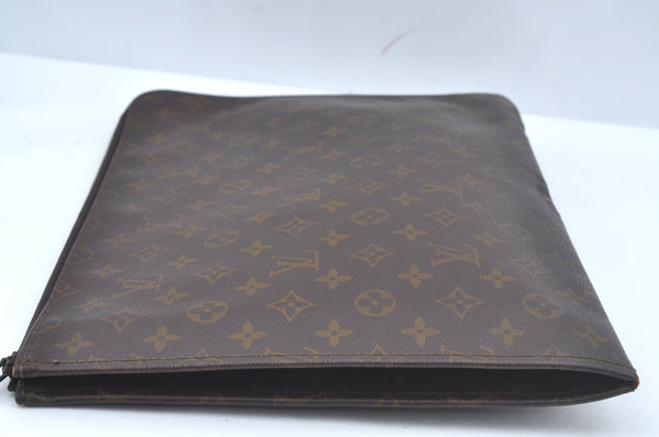 Authentic Louis Vuitton Monogram Poche Documents Document Case Old Model L0555