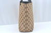 Authentic GUCCI Vintage Hand Tote Bag GG Canvas Leather 0021099 Brown L0557