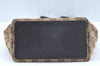 Authentic GUCCI Vintage Hand Tote Bag GG Canvas Leather 0021099 Brown L0557