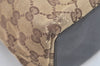 Authentic GUCCI Vintage Hand Tote Bag GG Canvas Leather 0021099 Brown L0557