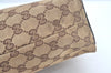 Authentic GUCCI Vintage Hand Tote Bag GG Canvas Leather 0021099 Brown L0557