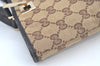 Authentic GUCCI Vintage Hand Tote Bag GG Canvas Leather 0021099 Brown L0557