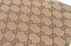 Authentic GUCCI Vintage Hand Tote Bag GG Canvas Leather 0021099 Brown L0557