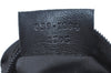 Authentic GUCCI Pouch Purse GG Canvas Leather Black L0559