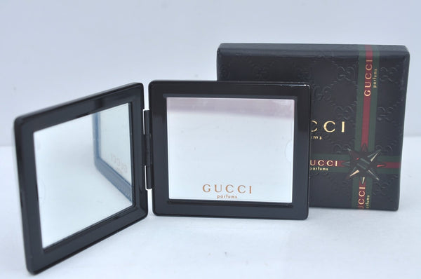 Authentic GUCCI Mirror Plastic GG Black Box L0560