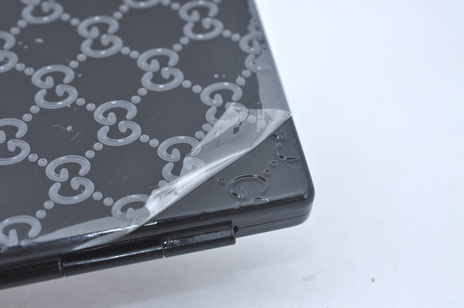 Authentic GUCCI Mirror Plastic GG Black Box L0560