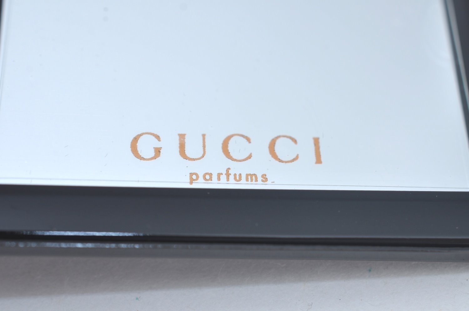 Authentic GUCCI Mirror Plastic GG Black Box L0560