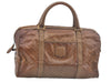 Authentic CELINE Macadam Blason Pattern Hand Bag PVC Leather Brown L0561