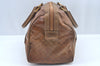 Authentic CELINE Macadam Blason Pattern Hand Bag PVC Leather Brown L0561