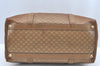 Authentic CELINE Macadam Blason Pattern Hand Bag PVC Leather Brown L0561