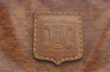 Authentic CELINE Macadam Blason Pattern Hand Bag PVC Leather Brown L0561