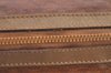 Authentic CELINE Macadam Blason Pattern Hand Bag PVC Leather Brown L0561