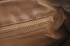 Authentic CELINE Macadam Blason Pattern Hand Bag PVC Leather Brown L0561