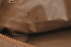 Authentic CELINE Macadam Blason Pattern Hand Bag PVC Leather Brown L0561