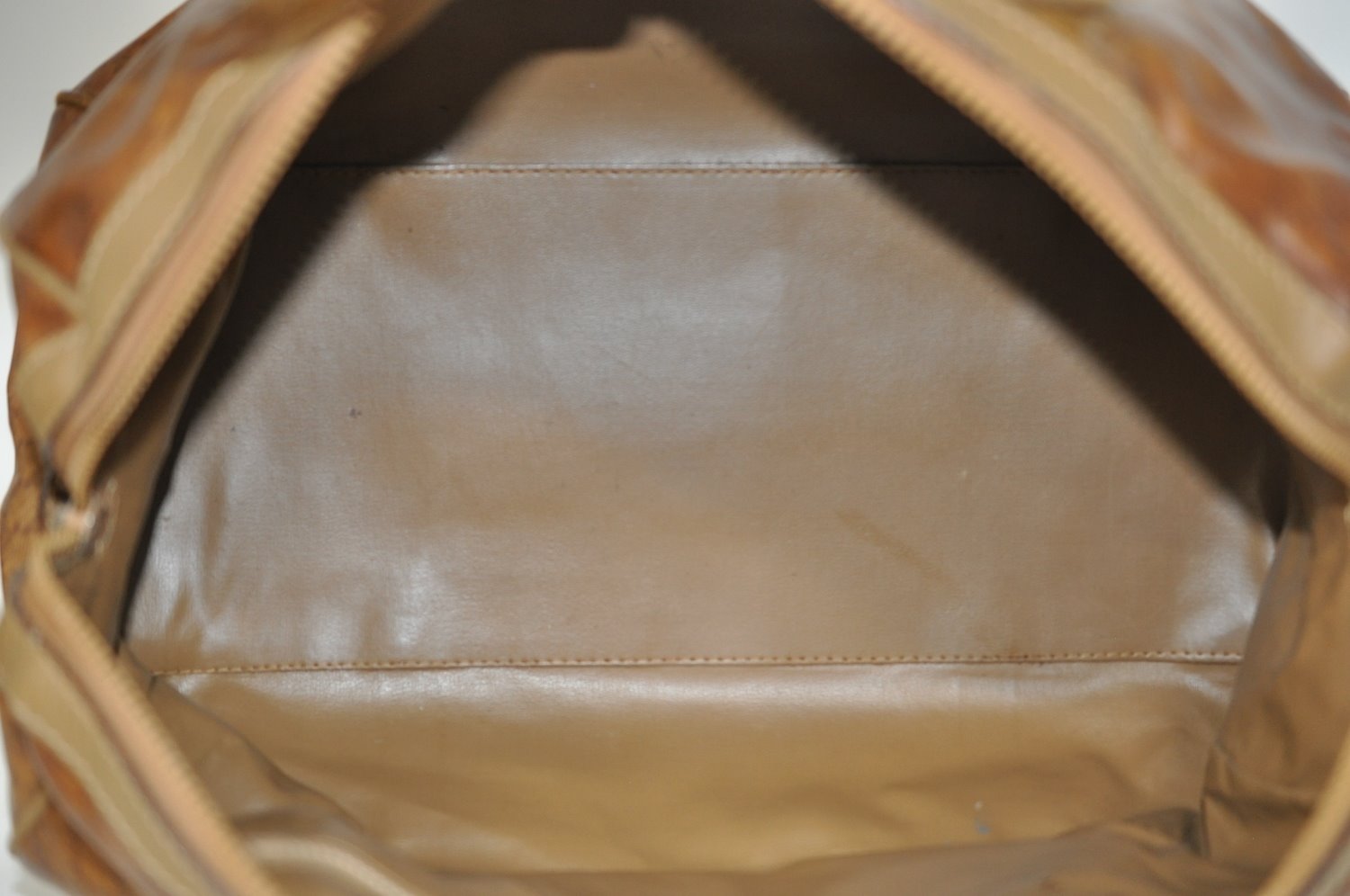 Authentic CELINE Macadam Blason Pattern Hand Bag PVC Leather Brown L0561