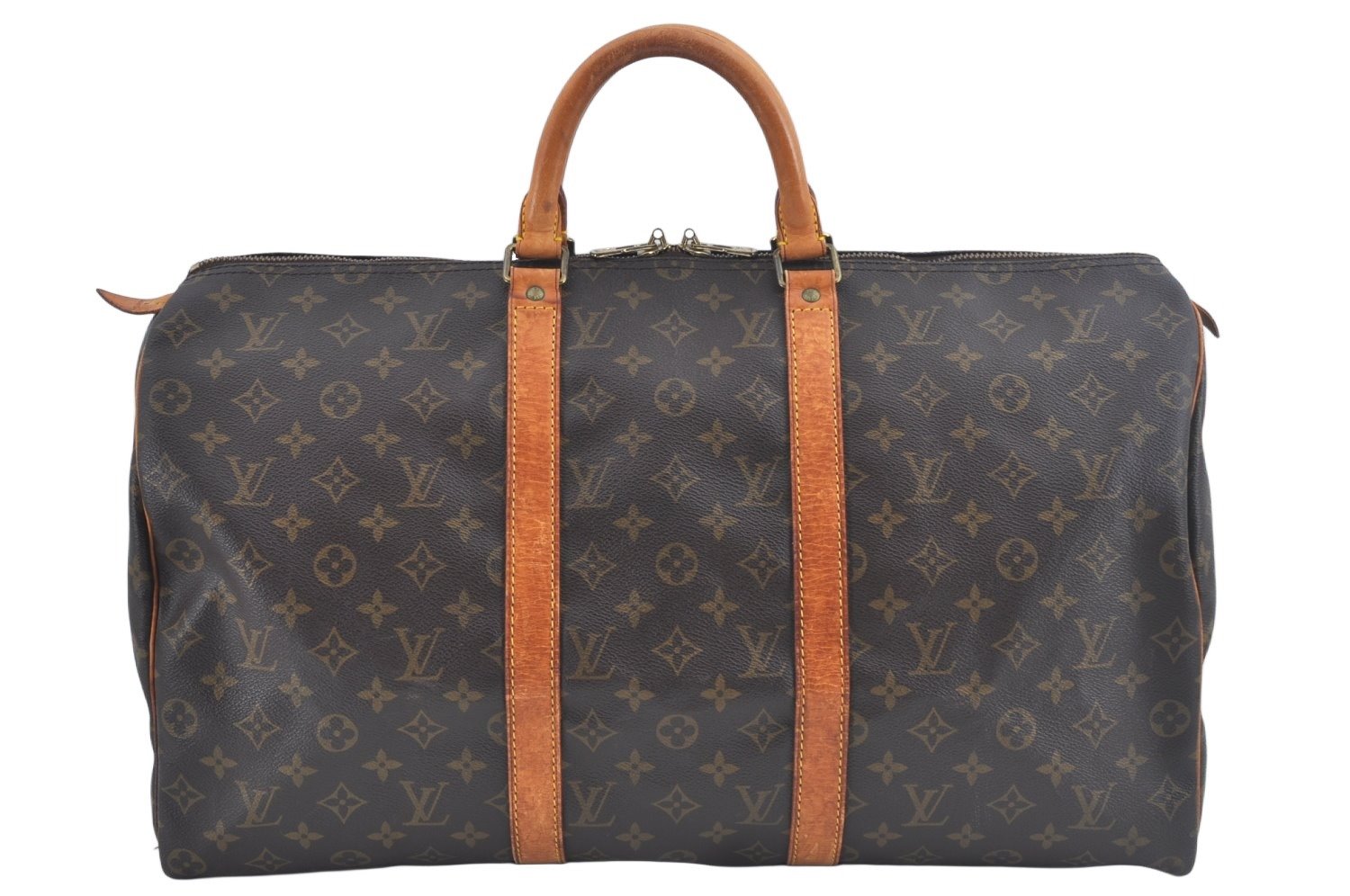 Authentic Louis Vuitton Monogram Keepall 50 Travel Boston Bag M41426 LV L0575