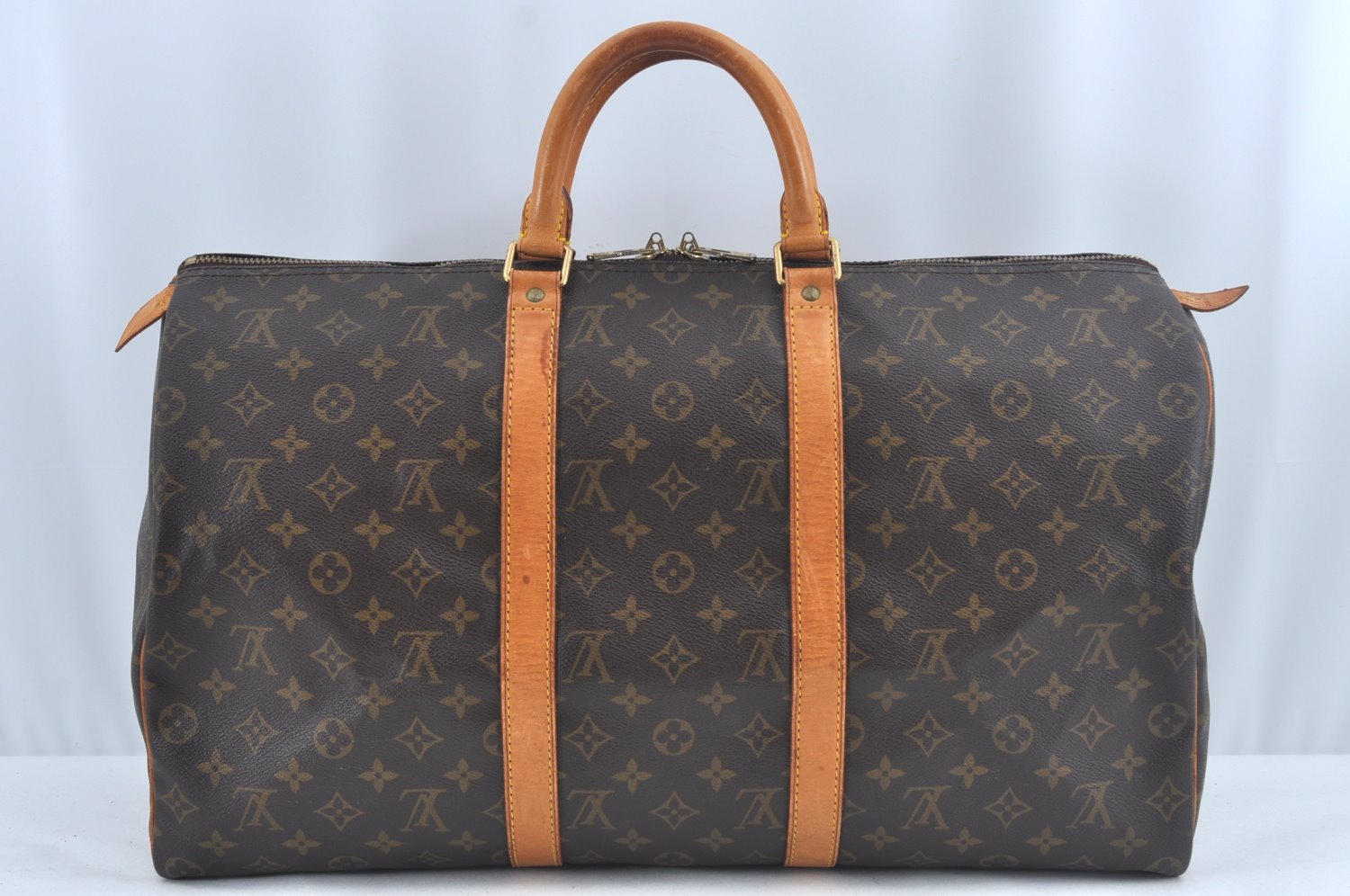 Authentic Louis Vuitton Monogram Keepall 50 Travel Boston Bag M41426 LV L0575