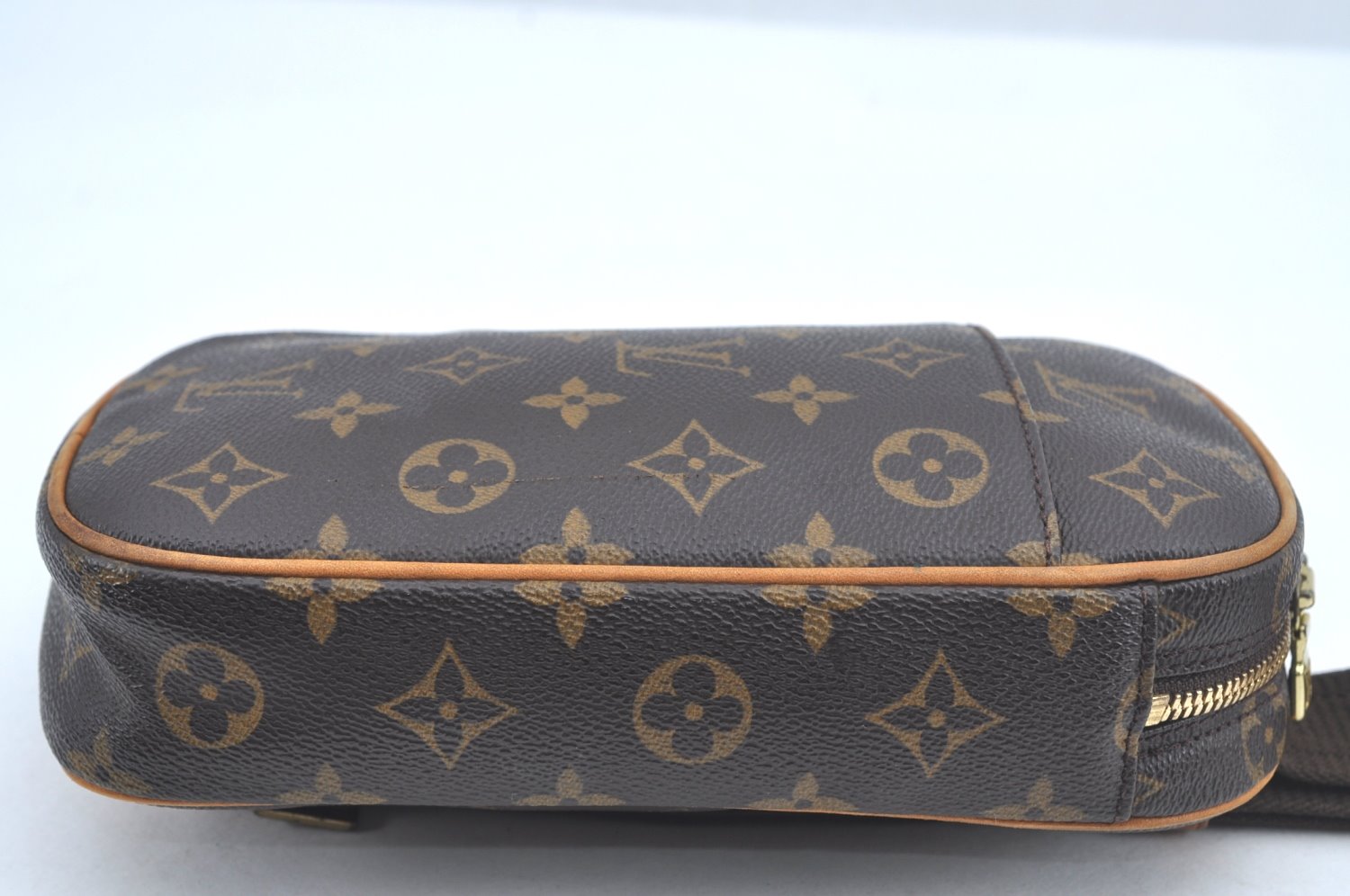 Authentic Louis Vuitton Monogram Pochette Gange Waist Body Bag M51870 LV L0579