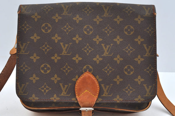 Authentic Louis Vuitton Monogram Cartouchiere GM Shoulder Bag Old Model L0582