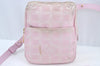 Auth CHANEL New Travel Line Shoulder Cross Body Bag Nylon Leather Pink L0583