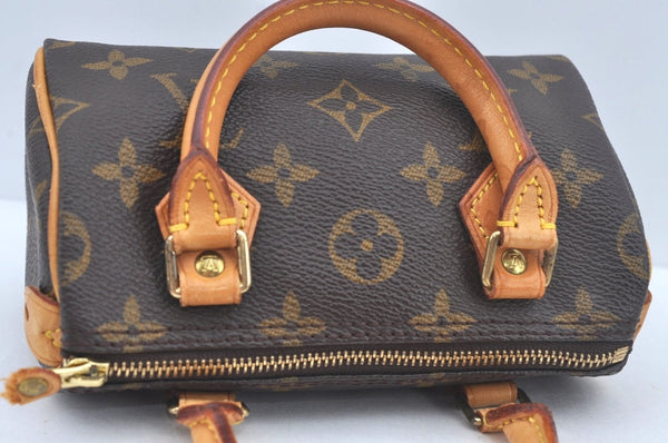 Authentic Louis Vuitton Monogram Mini Speedy Hand Bag Purse M41534 LV L0584