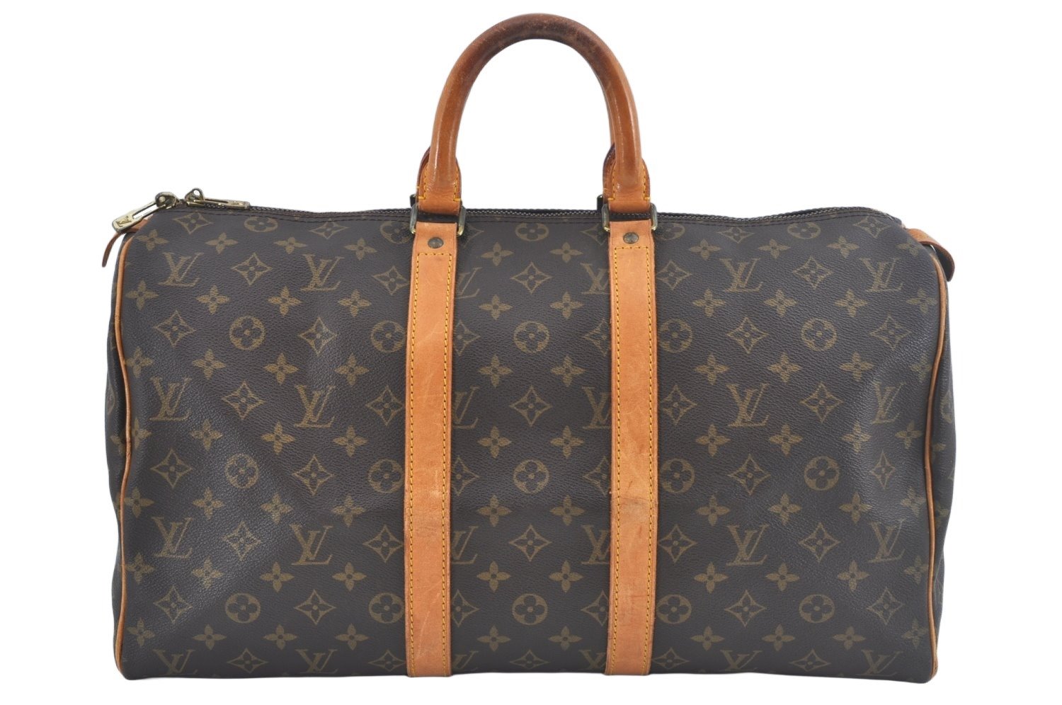 Authentic Louis Vuitton Monogram Keepall 45 Travel Boston Bag M41428 LV L0585