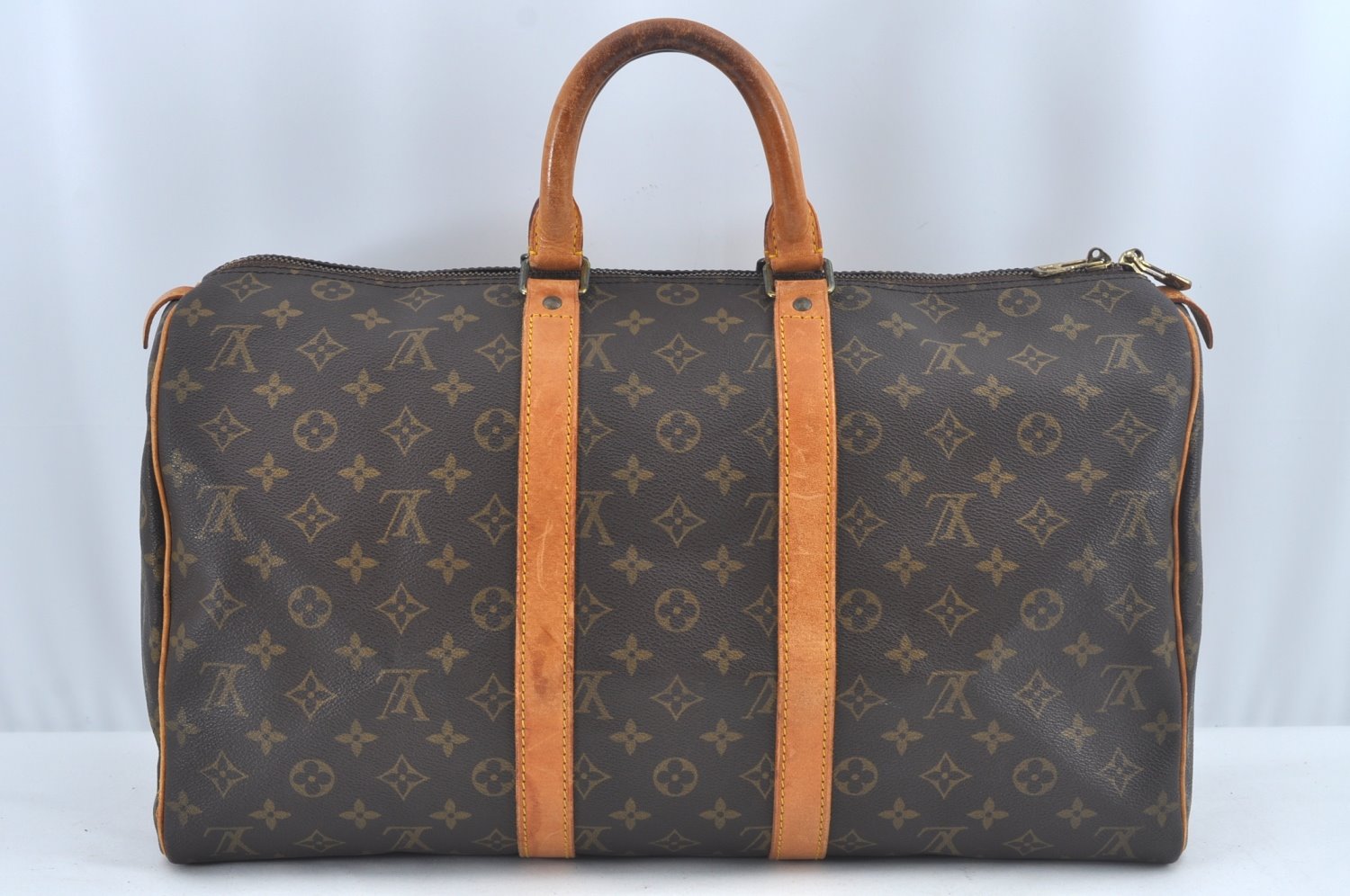 Authentic Louis Vuitton Monogram Keepall 45 Travel Boston Bag M41428 LV L0585