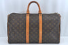 Authentic Louis Vuitton Monogram Keepall 45 Travel Boston Bag M41428 LV L0585