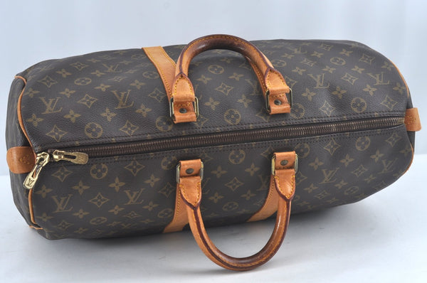 Authentic Louis Vuitton Monogram Keepall 45 Travel Boston Bag M41428 LV L0585