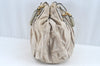 Authentic PRADA Nylon Tessuto Leather 2Way Shoulder Hand Bag Purse Beige L0586