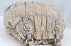 Authentic PRADA Nylon Tessuto Leather 2Way Shoulder Hand Bag Purse Beige L0586