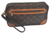 Auth Louis Vuitton Monogram Marly Dragonne GM M51825 Clutch Hand Bag Junk L0588