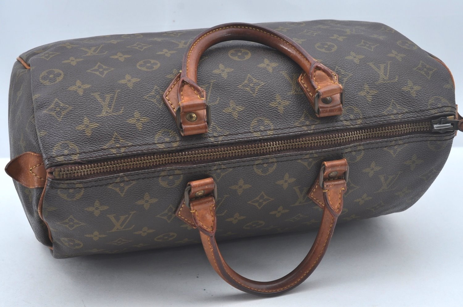 Authentic Louis Vuitton Monogram Speedy 35 Hand Boston Bag Old Model LV L0592