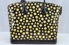 Louis Vuitton Vernis Dots Infinity LockitMM Yayoi Kusama Hand Bag Black LV L0594