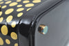 Louis Vuitton Vernis Dots Infinity LockitMM Yayoi Kusama Hand Bag Black LV L0594