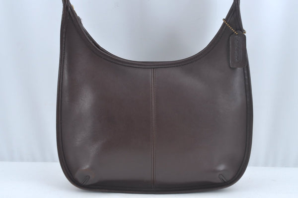 Authentic COACH Shoulder Tote Bag Purse Leather Brown L0595