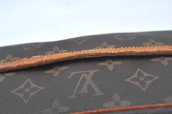 Authentic Louis Vuitton Monogram Compiegne 28 Clutch Hand Bag M51845 Junk L0597