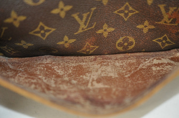 Authentic Louis Vuitton Monogram Compiegne 28 Clutch Hand Bag M51845 Junk L0597