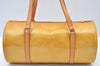 Authentic Louis Vuitton Vernis Bedford Hand Bag Yellow Beige M91006 LV L0602