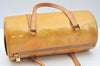 Authentic Louis Vuitton Vernis Bedford Hand Bag Yellow Beige M91006 LV L0602