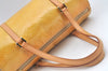 Authentic Louis Vuitton Vernis Bedford Hand Bag Yellow Beige M91006 LV L0602