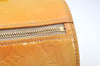 Authentic Louis Vuitton Vernis Bedford Hand Bag Yellow Beige M91006 LV L0602
