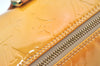 Authentic Louis Vuitton Vernis Bedford Hand Bag Yellow Beige M91006 LV L0602